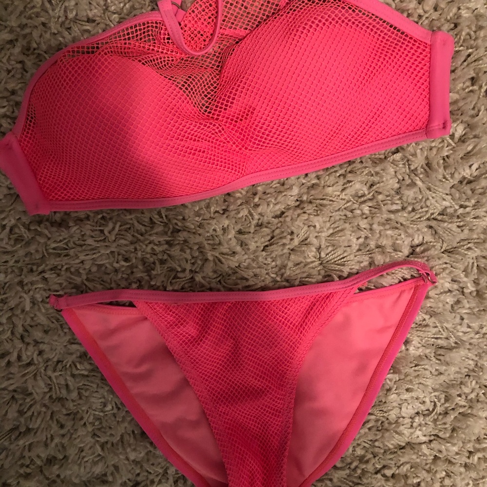 Target Hot Pink Fishnet Bikini